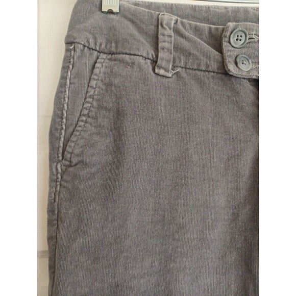 Gap wide leg corduroy pants womens 2 gray low rise stretch Y2K retro style - Picture 3 of 13